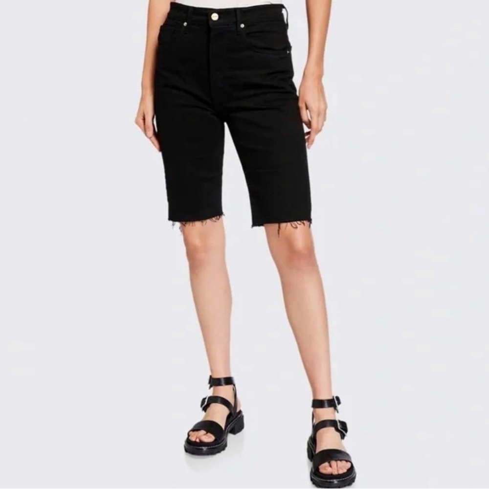 Frame Denim Black Women's Bermuda Shorts